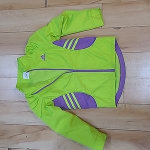 Adidas girls size 5 (I believe, see measurements) thin jacket